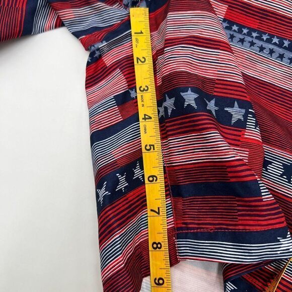 Speedo Men Large Red Blue 4th of July American Stars and Stripes Swim Trunks - Picture 11 of 11